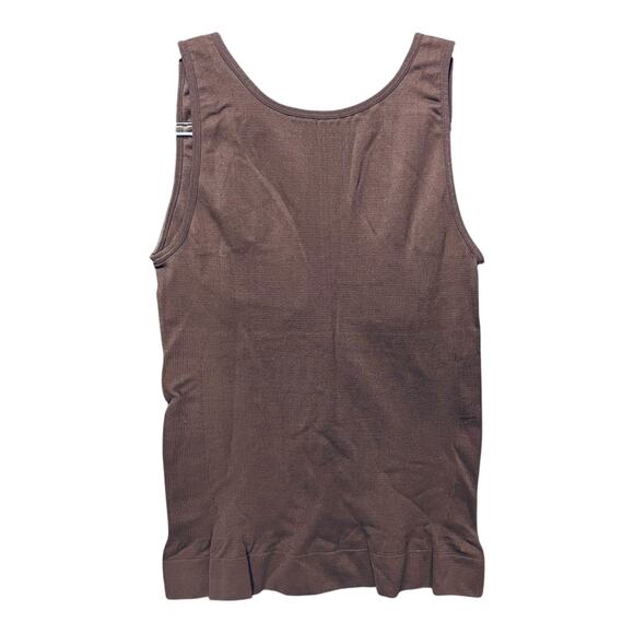 GENIE Womens Shapewear Camisole Tank Top Sz XL Brown Quietluxury Stretch - Picture 2 of 6